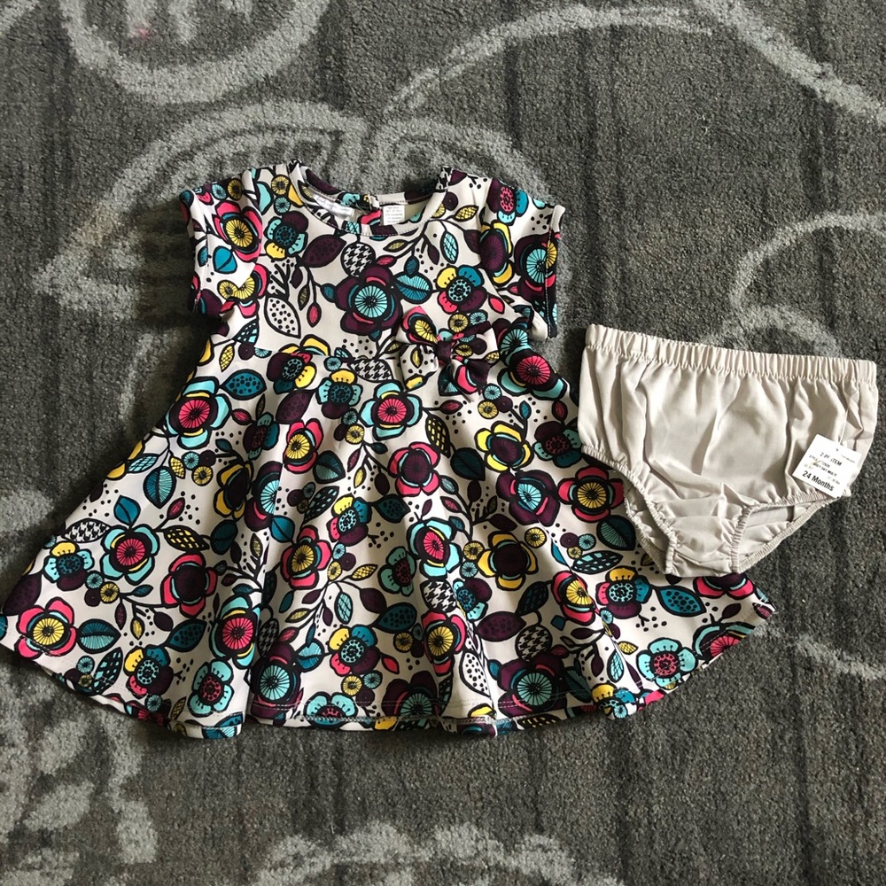 Bold floral dress
